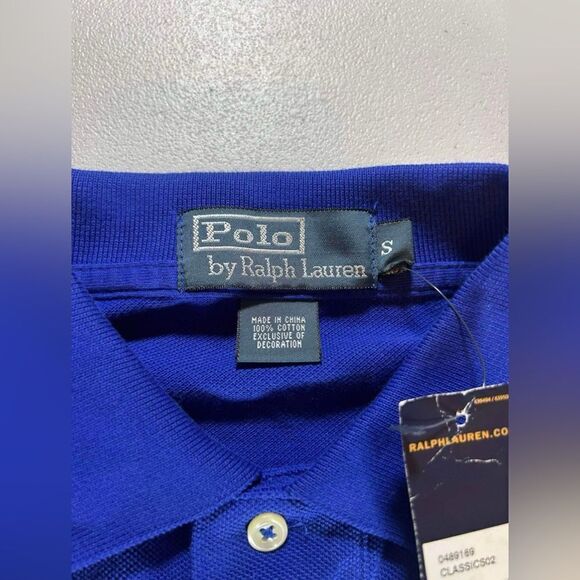 POLO RALPH LAUREN MENS 100% COTTON BLUE EMBROIDERED POLO BEAR SHIRT RL13 Sz S - Picture 5 of 10